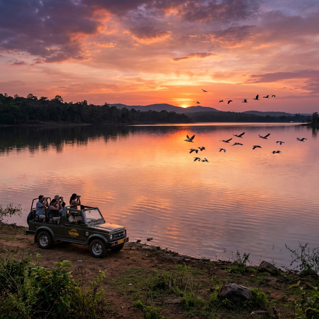 Kolara Gate premium safari zone in Tadoba — Telia Lake and luxury lodges